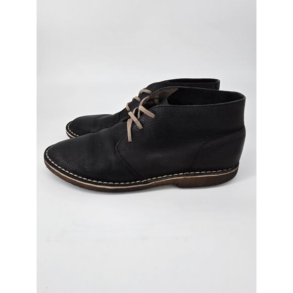Seavees Three Eye Pebbled Leather Chukka Black Boot Dress Shoe Mens Sz 13 - Picture 11 of 12